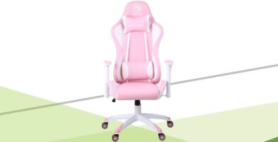 scaun gaming marvo ch-116 roz scaun gamer pentru fete