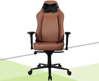 scaun de gaming piele naturala maro Arozzi Primo Full Premium Leather Brown